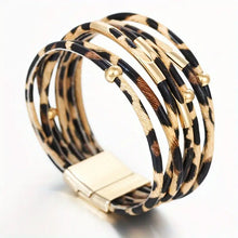 Load image into Gallery viewer, Rome Leopard Print Wrap Bracelet
