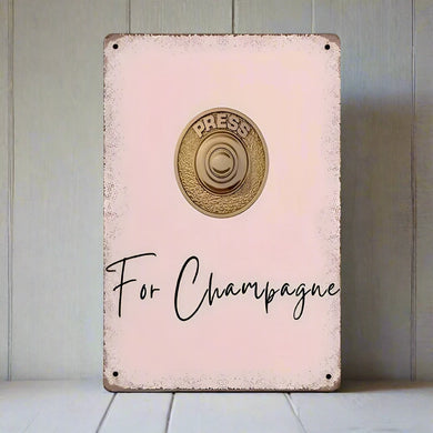 Vintage Champagne sign